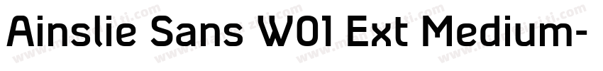 Ainslie Sans W01 Ext Medium字体转换
